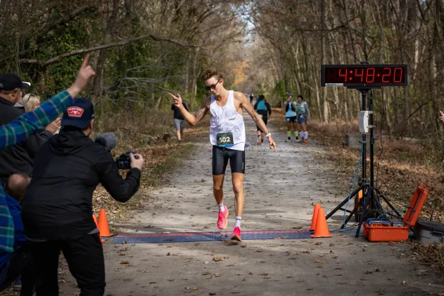 Charlie Lawrence running at Tunnel Hill